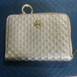 Tory Burch compact wallet with key ring